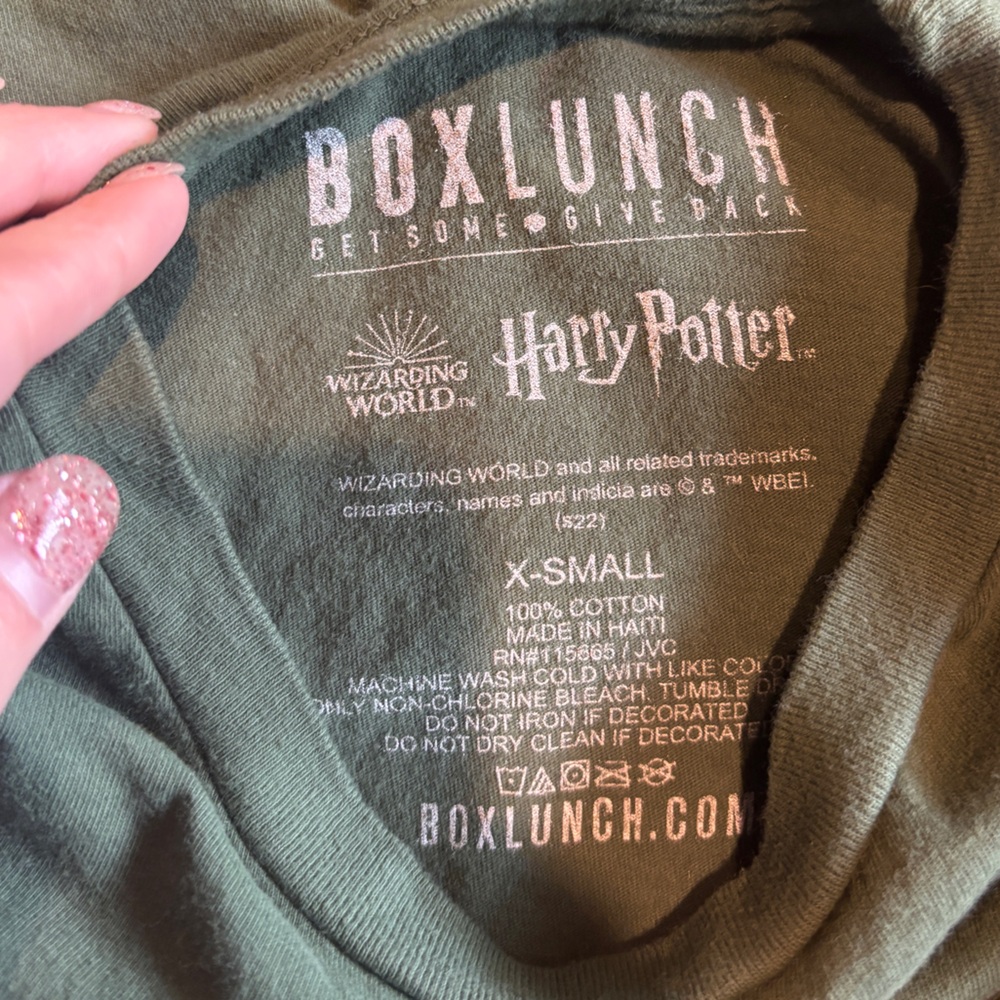Beautiful Deathly Hallows Floral Long Sleeve Shirt Harry Potter XS - Picture 5 of 5